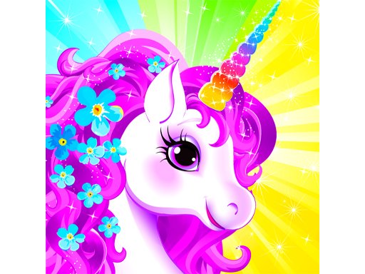 Jeu Unicorn Dress Up like Princess