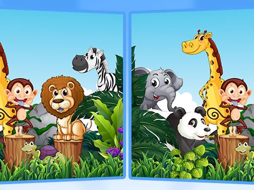 Jeu Find Seven Differences – Animals