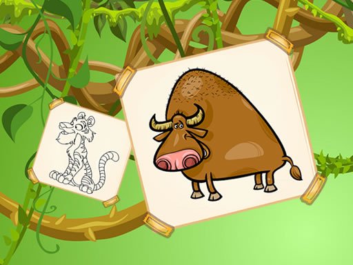 Jeu Funky Animals Coloring