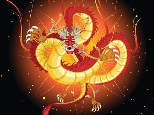 Jeu Chinese Dragons Coloring