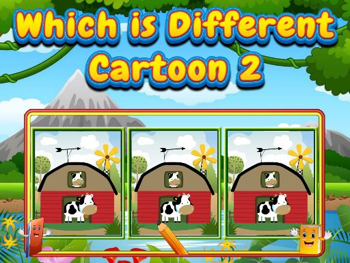 Jeu Which Is Different Cartoon 2