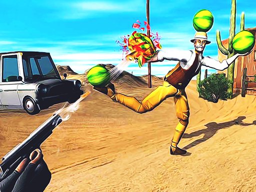 Jeu Tirez sur la pastèque