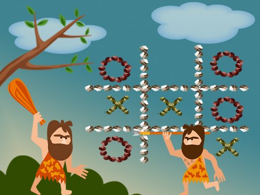 Jeu Tic Tac Toe Stone Age (Jeu de Morpion)
