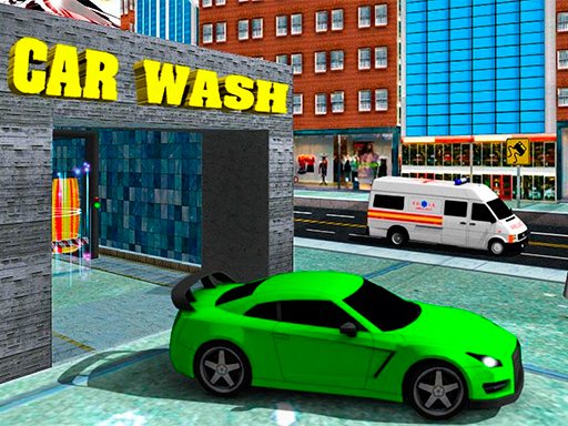 Jeu Sports Car Wash Gas Station