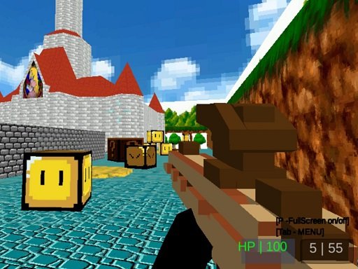 Jeu Pistolet De Paintball Pixel 3D
