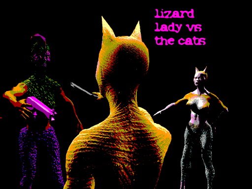 Jeu Lizard Lady vs the Cats